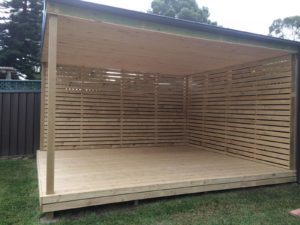 Pergola built in a backyard of a Sydney home